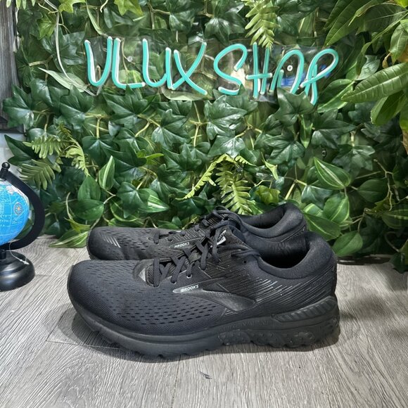 Brooks Adrenaline GTS 19 Black Running Shoes Men's Size 14 Athletic Sneakers - Picture 4 of 11